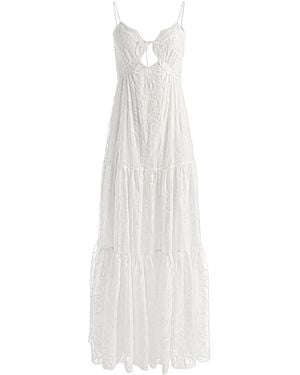Alice + Olivia Alice Olivia Nicky Long Dress - White