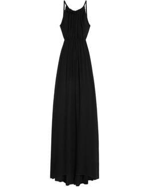Celine Long Open Back Dress - Black
