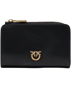 Pinko Logo Plaque Mini Wallet - Black