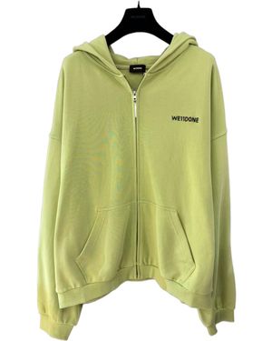 we11done Bead-Logo Hooded Jacket - Green