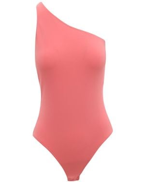 McQueen Open-Back One Shoulder Bodysuit - Pink