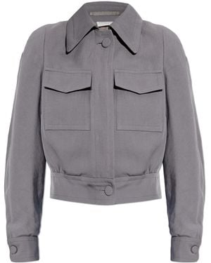 Dries Van Noten Long-Sleeved Casual Jacket - Grey