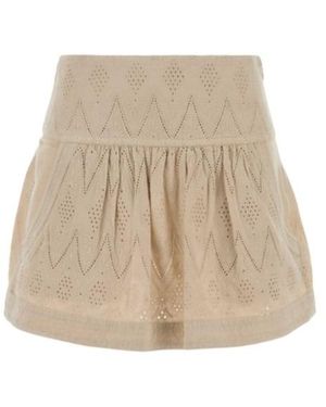 Isabel Marant Isabel Marant Étoile Open-Work Mini Skirt - Natural