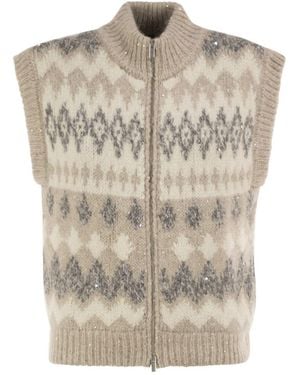 Peserico Sequin-Embellished Waistcoat - White