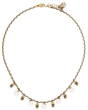 McQueen Embellished Necklace - Metallic