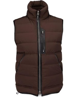 Tom Ford Sleevless Down Vest - Brown