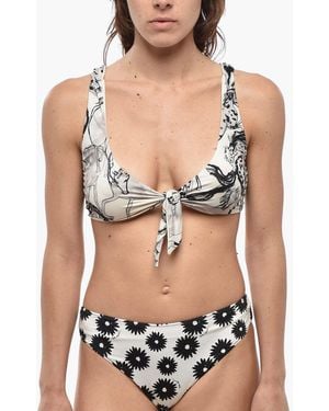 Stella McCartney Bandeau Swimsuit With Front Knot - Black