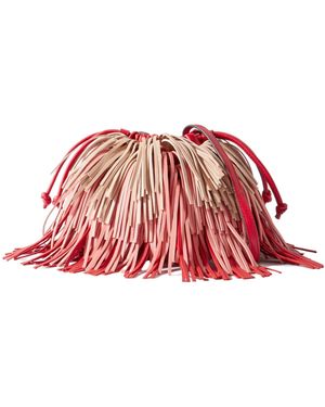 Zimmermann Tassel Leather Shoulder Bag - Red