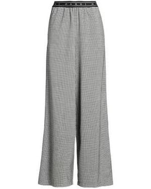 Marni Plaid Loose Wide Leg Trousers - Grey