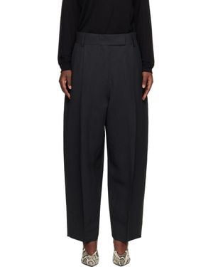 Studio Nicholson Casual Trousers With Belt Loops - Black