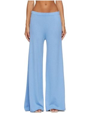 Lisa Yang Elastic Waistband Casual Pants - Blue