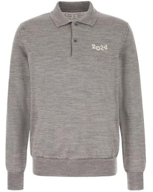 Comme des Garçons Wool Polo Shirt - Grey