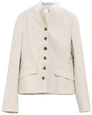 Dries Van Noten Single-Breasted Jacket - White
