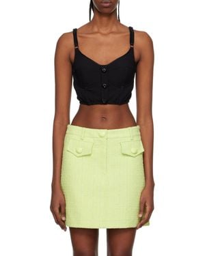 Moschino Button Sling Vest - Green