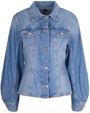 Liu Jo Buttoned Denim Jacket - Blue