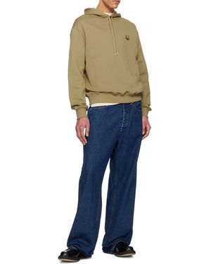 Maison Kitsuné Bold Fox Head Hoodie - Blue