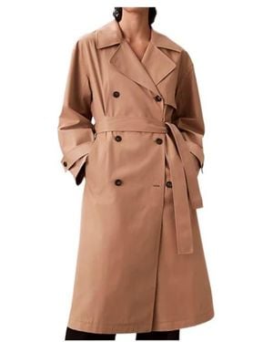 Calvin Klein Trench Coats - Brown