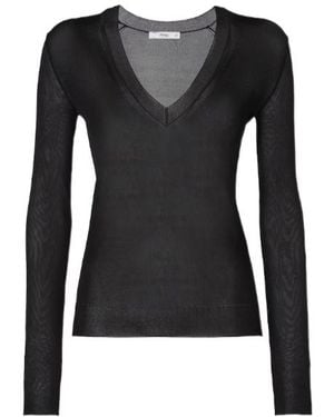 Fendi Silk Organza Sweater - Black