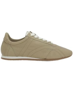 TOTEME Totême Quilted Lace-Up Sneakers - Green
