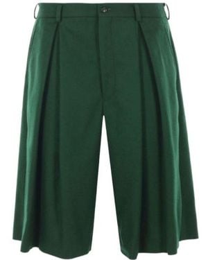 Comme des Garçons Comme Des Garçons Homme Plus Pleated Shorts - Green
