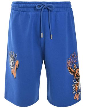 Off-White c/o Virgil Abloh Gang Skate Shorts - Blue
