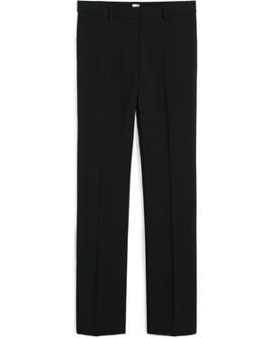TOTEME Totême Low Rise Slim Cut Pants - Black