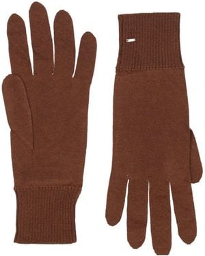Saint Laurent Cashmere Gloves - Brown