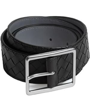 Bottega Veneta Intrecciato Piccolo Belt - Black
