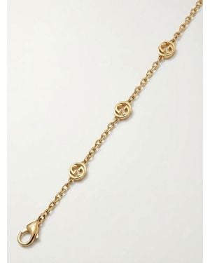 Gucci Interlocking 18K Bracelet - Natural
