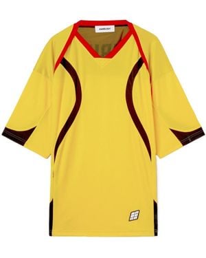 Ambush Short Sleeves Football T-Shirt - Yellow