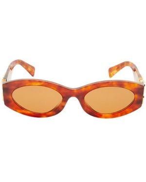 Miu Miu Logo Sunglasses - Orange