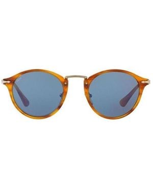 Persol Calligrapher Round Frame Sunglasses - Blue