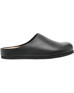Common Projects Logo Details Mules - Brown