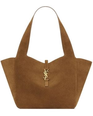 Saint Laurent Le 5 À 7 Small Bea Bag - Brown