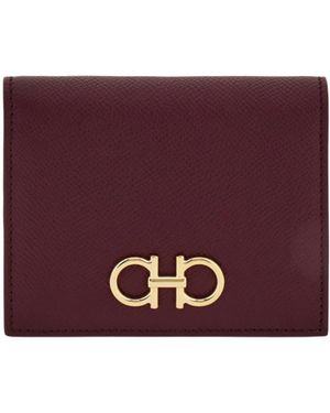 Ferragamo Gancini Compact Wallet - Purple