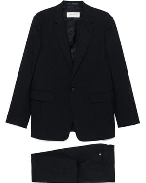 Dries Van Noten Long-Sleeved Suit - Black