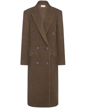 The Row Long-Sleeved Coat - Brown