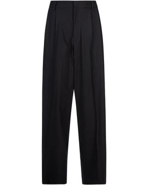 GIUSEPPE DI MORABITO High Waist Straight Casual Trousers - Black