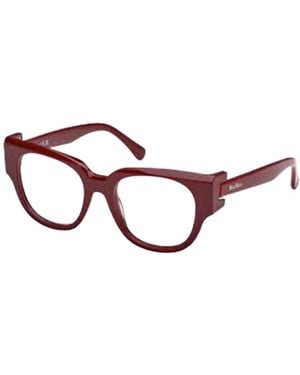 Max Mara Round-Frame Glasses - White
