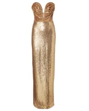 Carolina Herrera Sequined Gown - Metallic