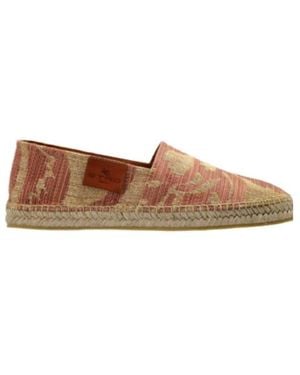 Etro Paisley-Print Round Toe Espadrilles - Brown
