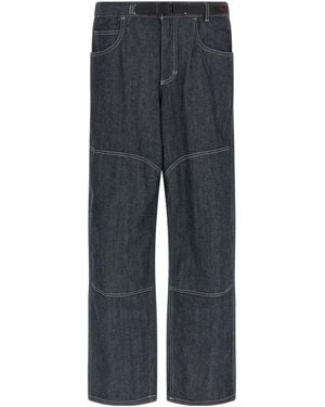 Gramicci Double Knee Straight-Leg Jeans - Grey