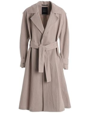 Yohji Yamamoto C/Li Belted Trench Coat - Brown