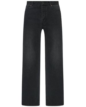 The Row Tarino Straight Leg Jeans - Black