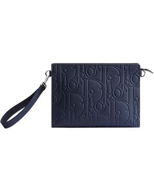Dior A5 Triangle Pouch - Blue