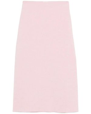 KHAITE Patri Midi Skirt - Pink