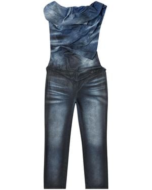 DIESEL De-Clodia-Fsg Denim Jumpsuit - Blue