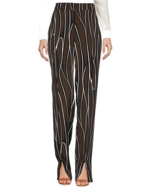 Marni Striped Casual Trousers - Black