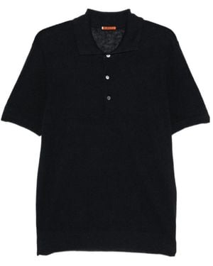 Barena Button Knitted Polo Shirt - Black