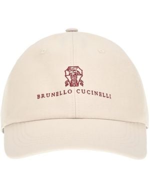Brunello Cucinelli Logo Hat - Pink